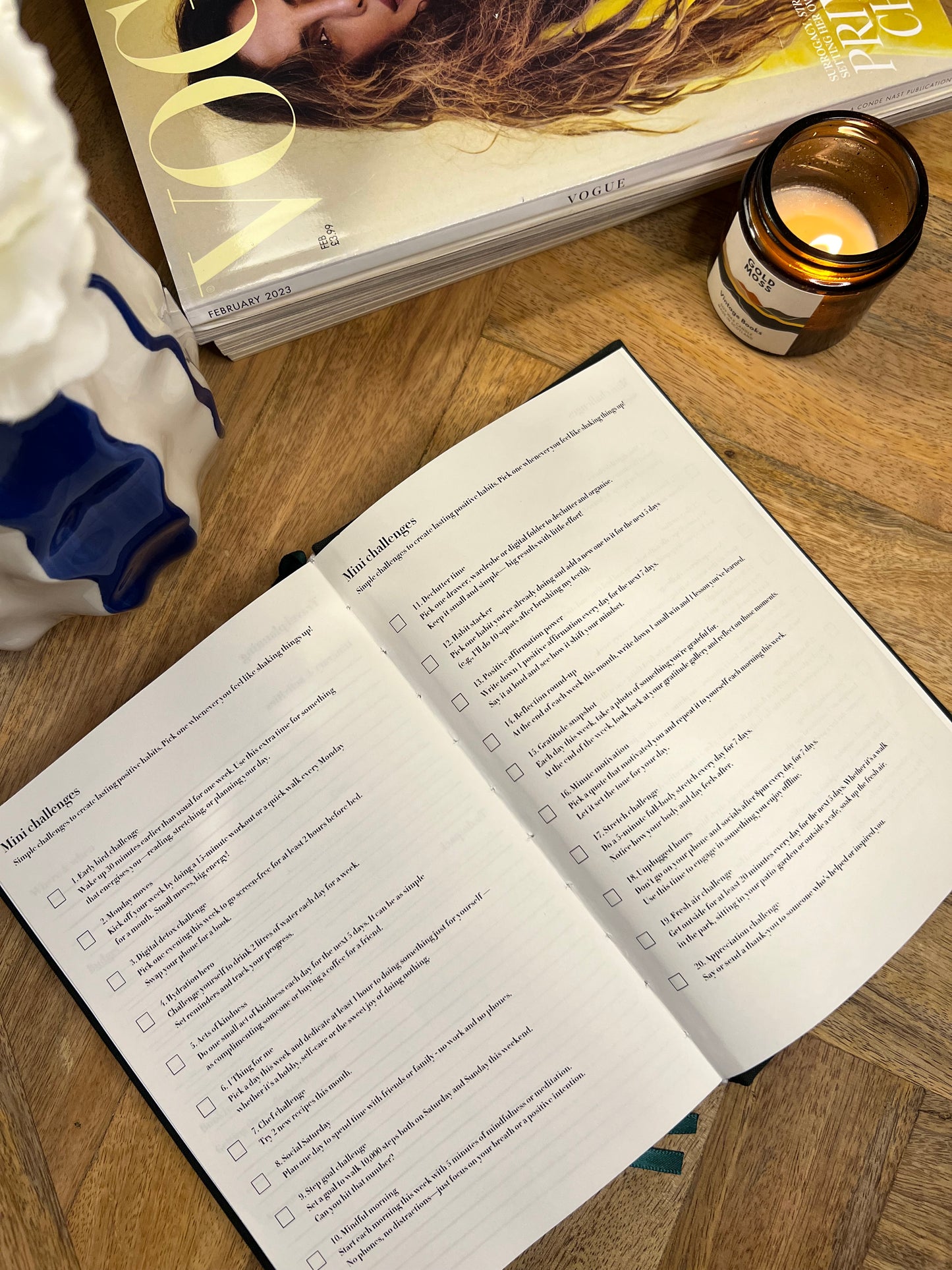 Undated Daily Productivity Planner