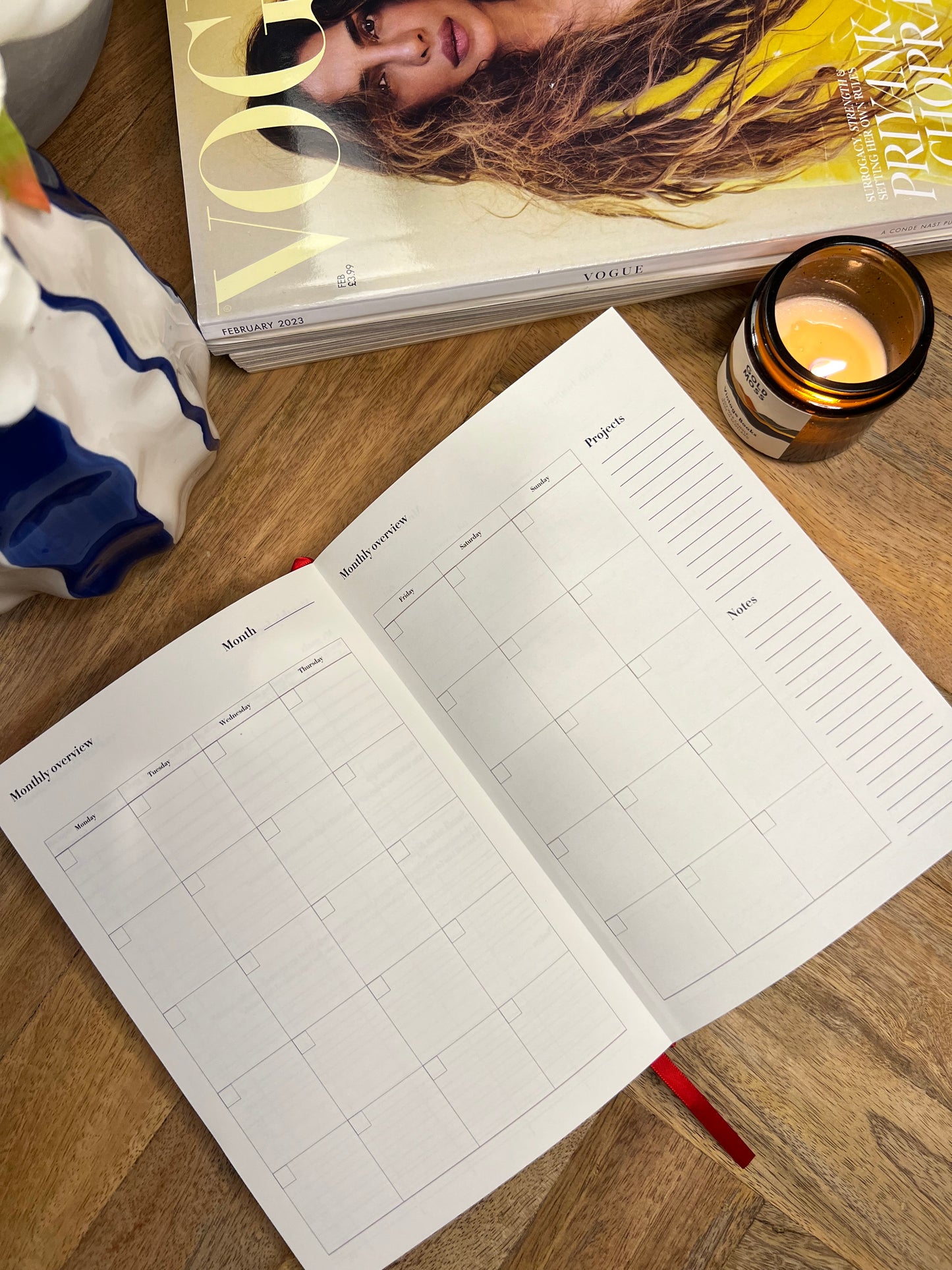Undated Daily Productivity Planner