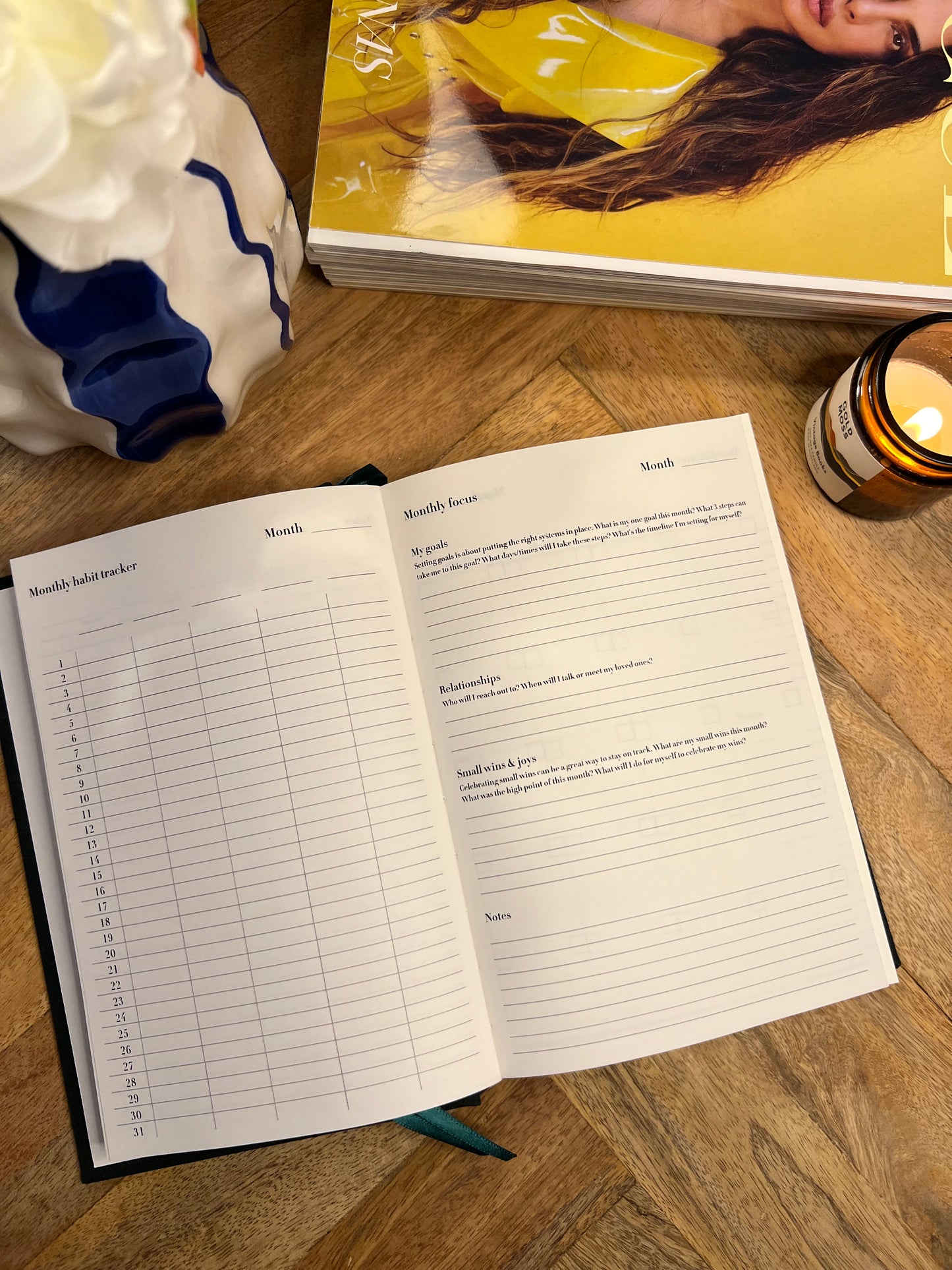 Undated Daily Productivity Planner