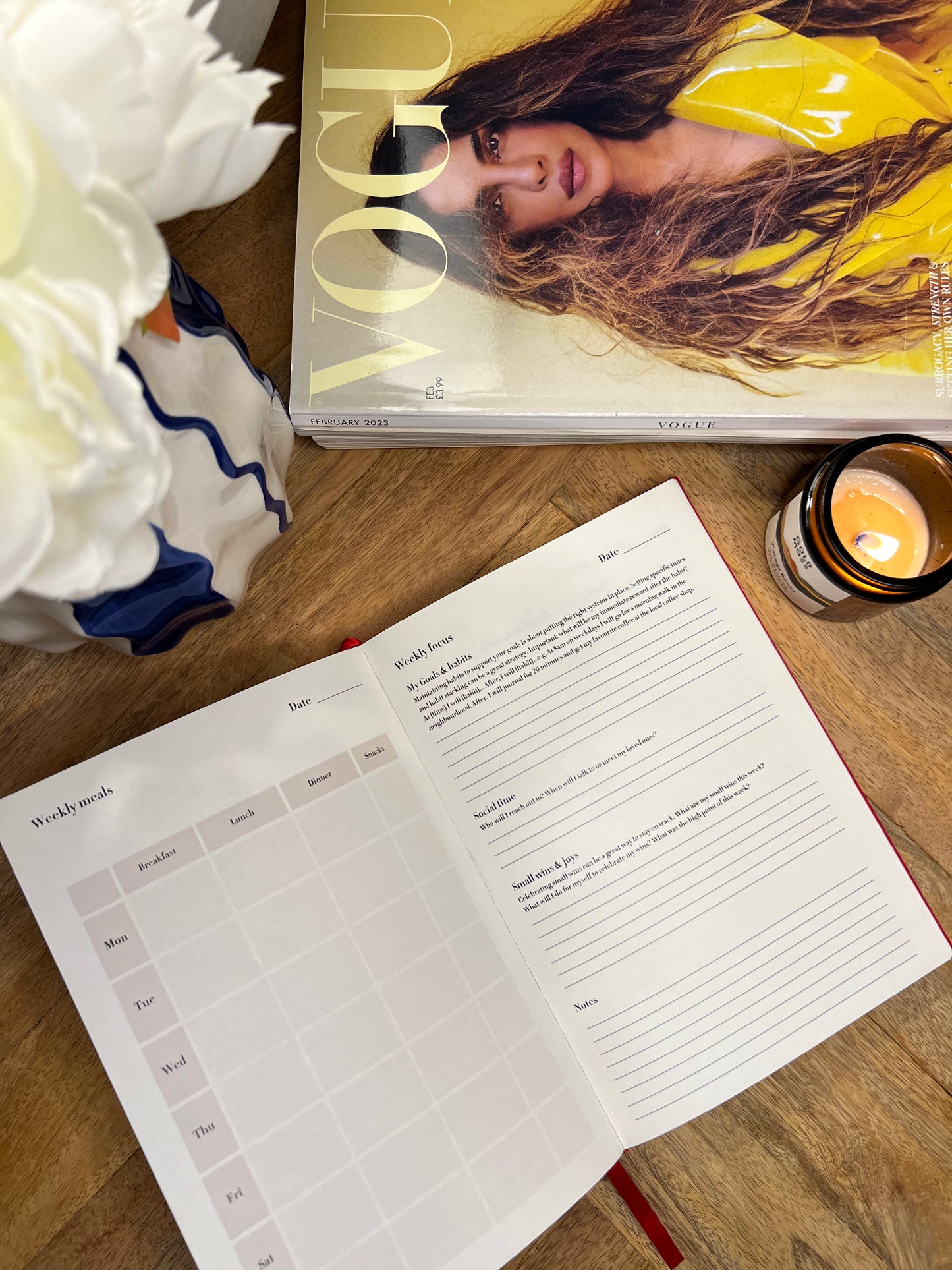Undated Daily Productivity Planner